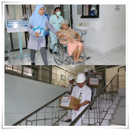 SIMULASI KEBAKARAN, CIVITAS HOSPITALIA RSUP Dr SARDJITO TINGKATKAN KEWASPADAAN !!!
