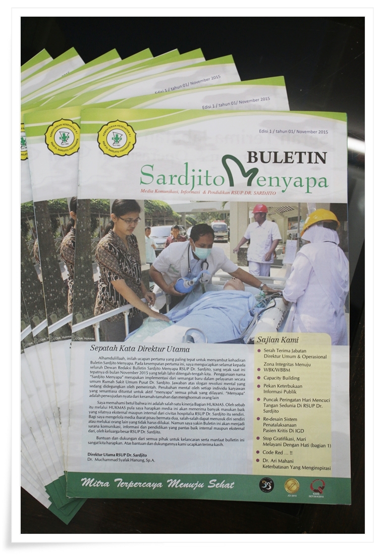RSUP Dr Sardjito Launching Buletin "SARDJITO MENYAPA" Edisi Perdana