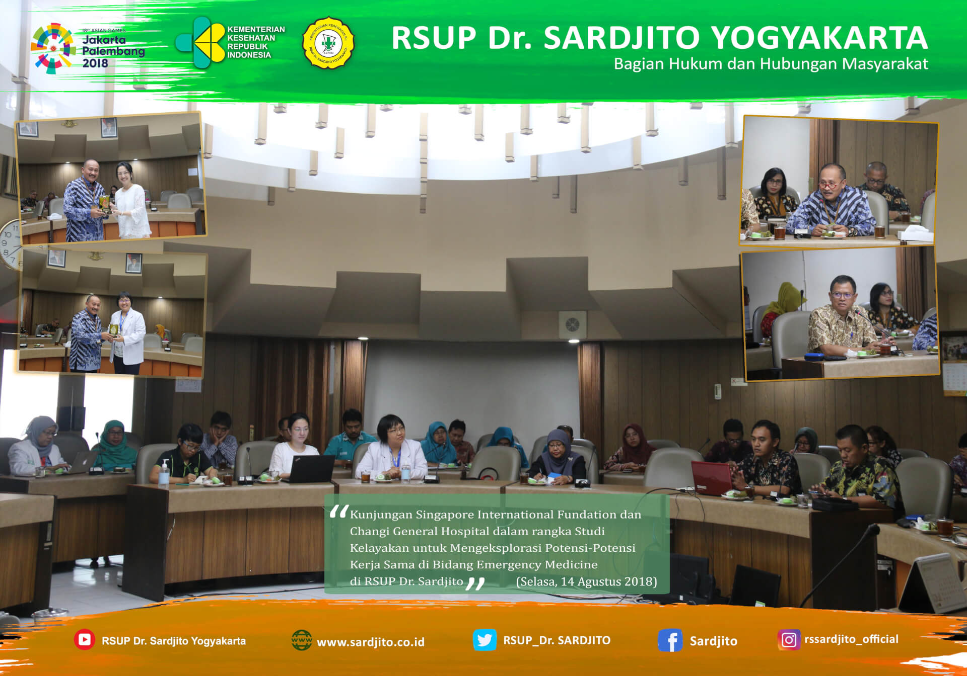 RSUP Dr. Sardjito terima Kunjungan Singapore International Foundation dan Changi General Hospital