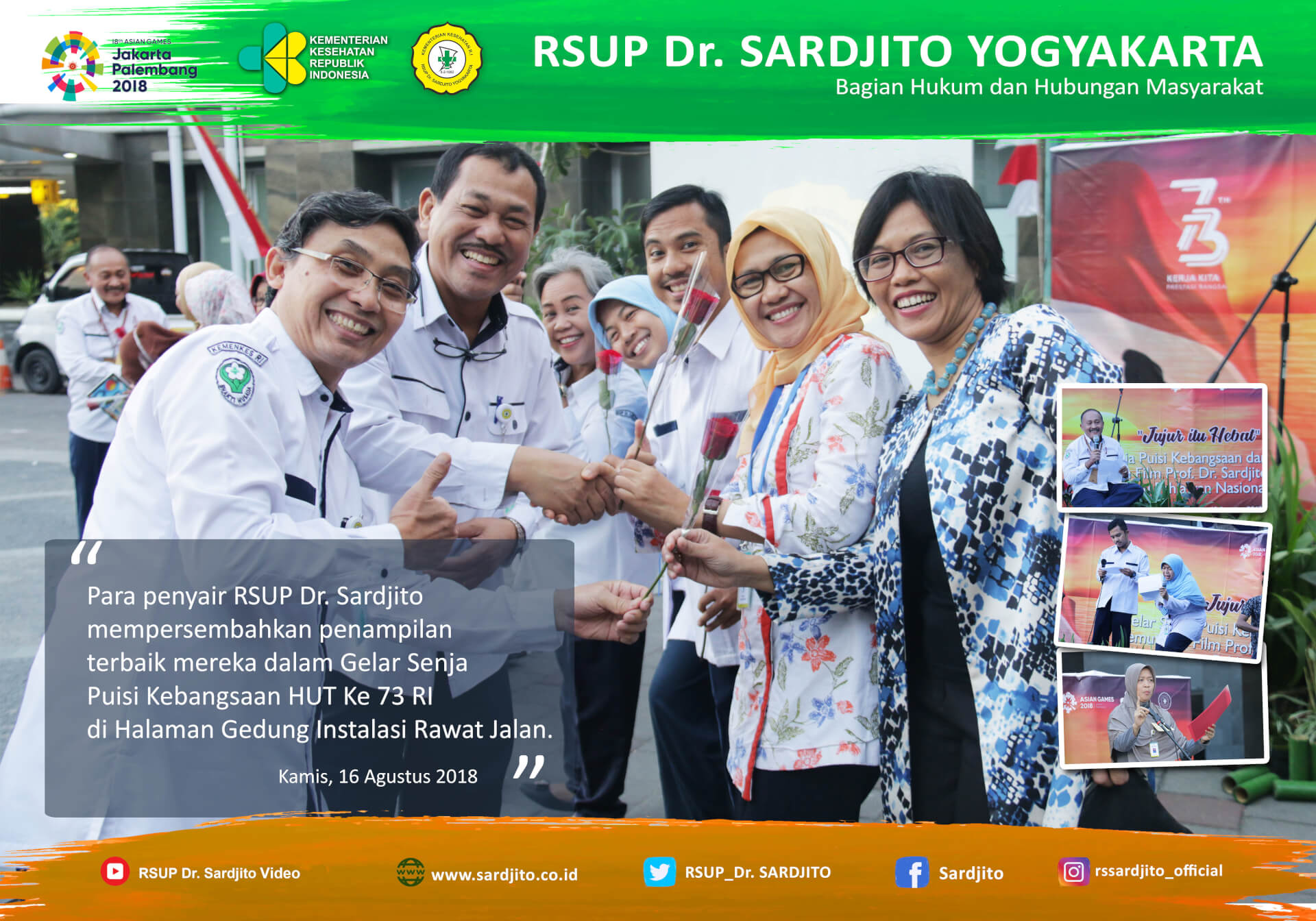Gelar Senja Puisi Kebangsaan Bersama Para Penyair RSUP Dr. Sardjito