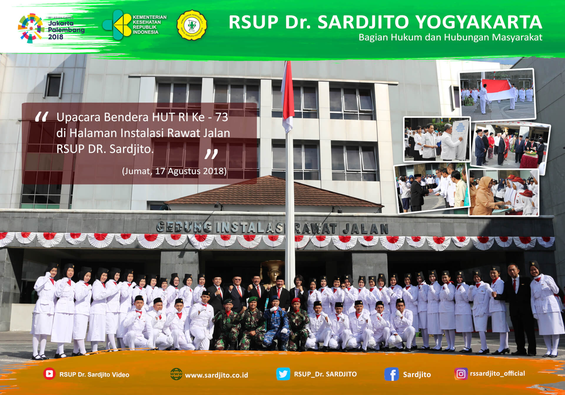 RSUP Dr. SARDJITO MENGISI 73 TAHUN KEMERDEKAAN RI
