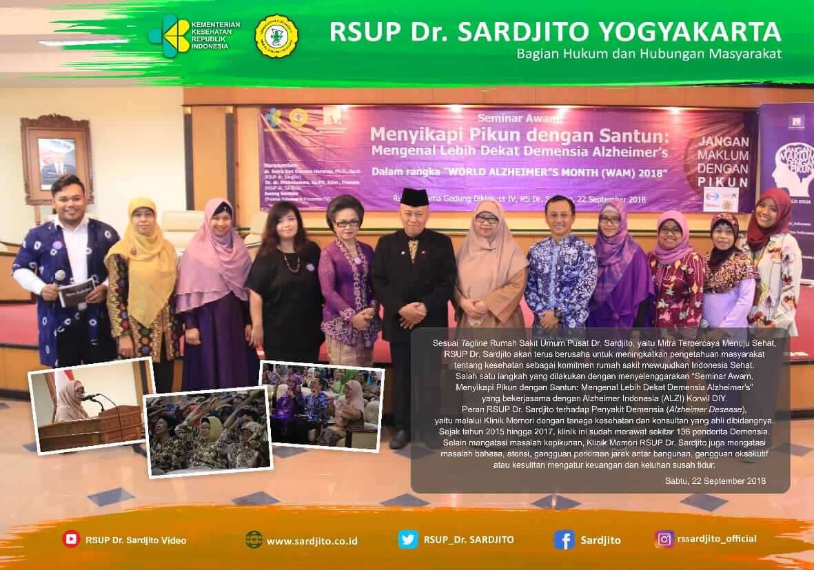 Peran RSUP Dr.Sardjito Dalam Upaya Pencegahan Penyakit Demensia (Alzheimer Desease)