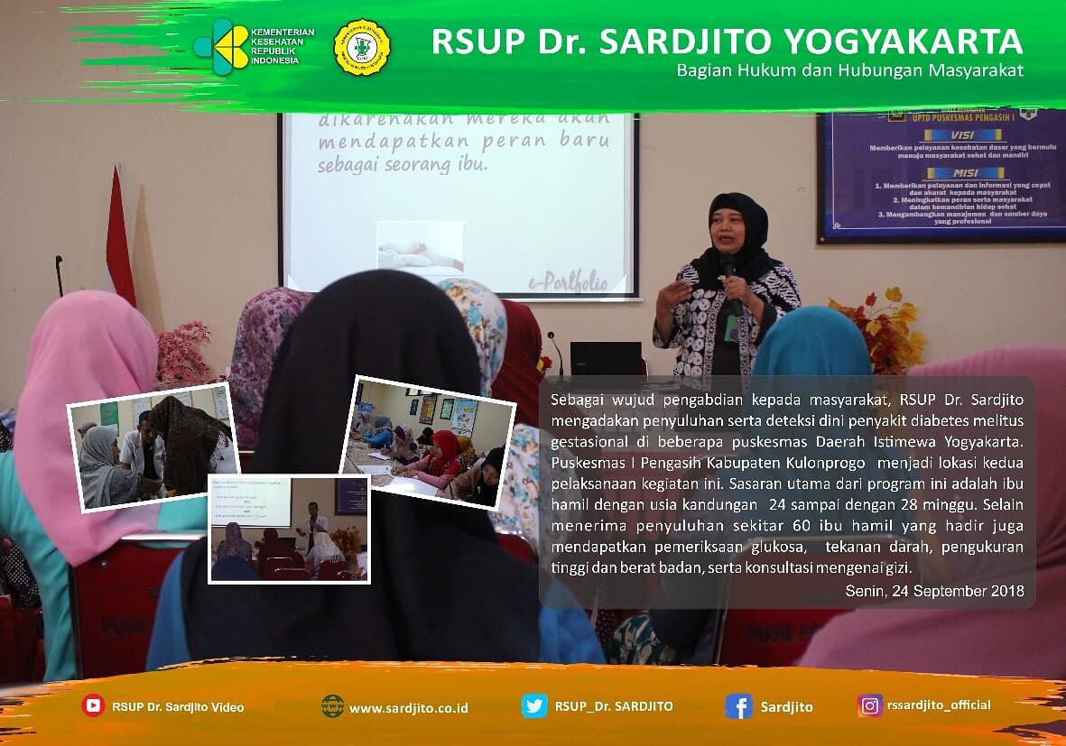 Pengabdian Masyarakat Tentang Deteksi Dini Diabetes Melitus Gestasional di Puskesmas I Pengasih Kabupaten Kulonprogo