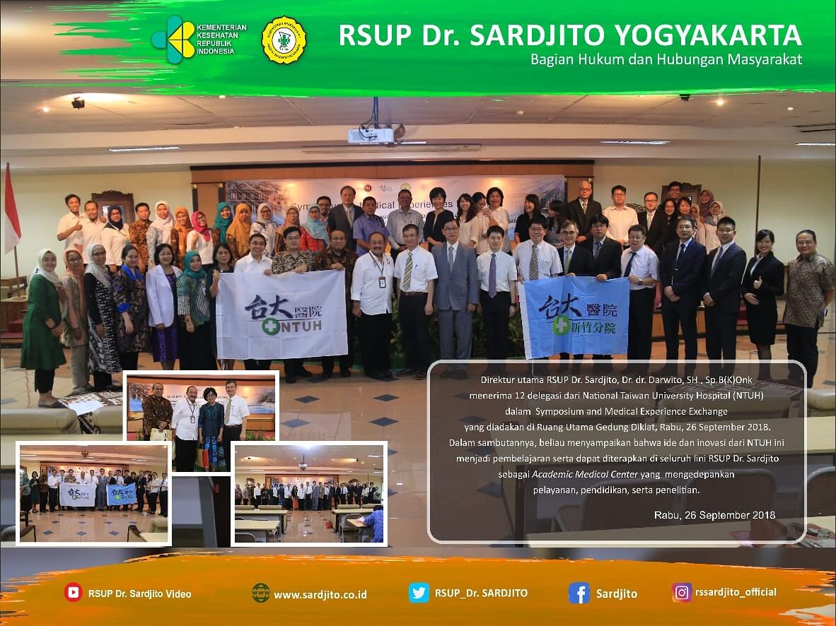RSUP Dr. Sardjito Perkuat Kerjasama dengan National Taiwan University Hospital (NTUH)