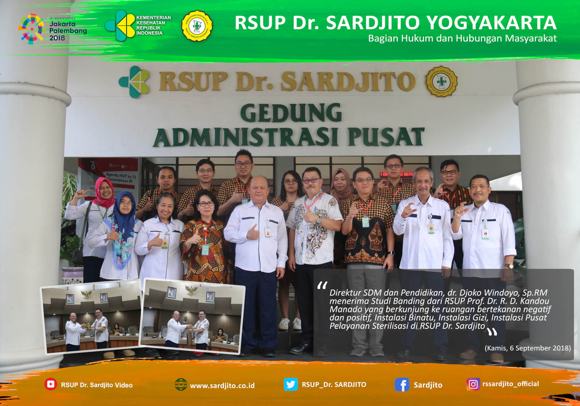 Studi Banding RSUP Prof. Dr. R. D. Kandou Manado di RSUP Dr. Sardjito