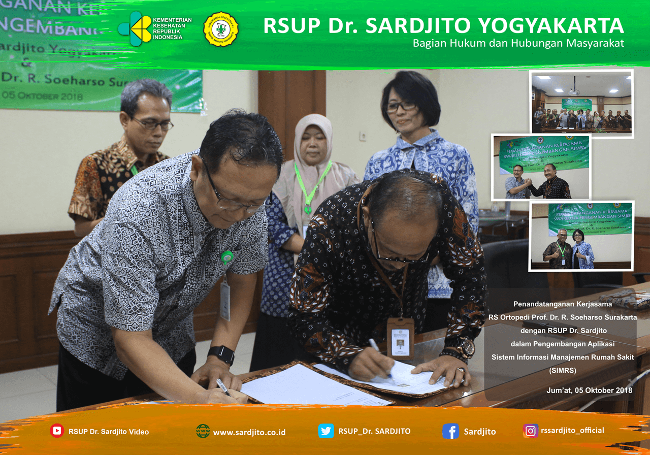 RSUP Dr. Sardjito Fasilitasi Pengembangan Aplikasi SIMRS di RS Ortopedi Prof. Dr. R. Soeharso Surakarta