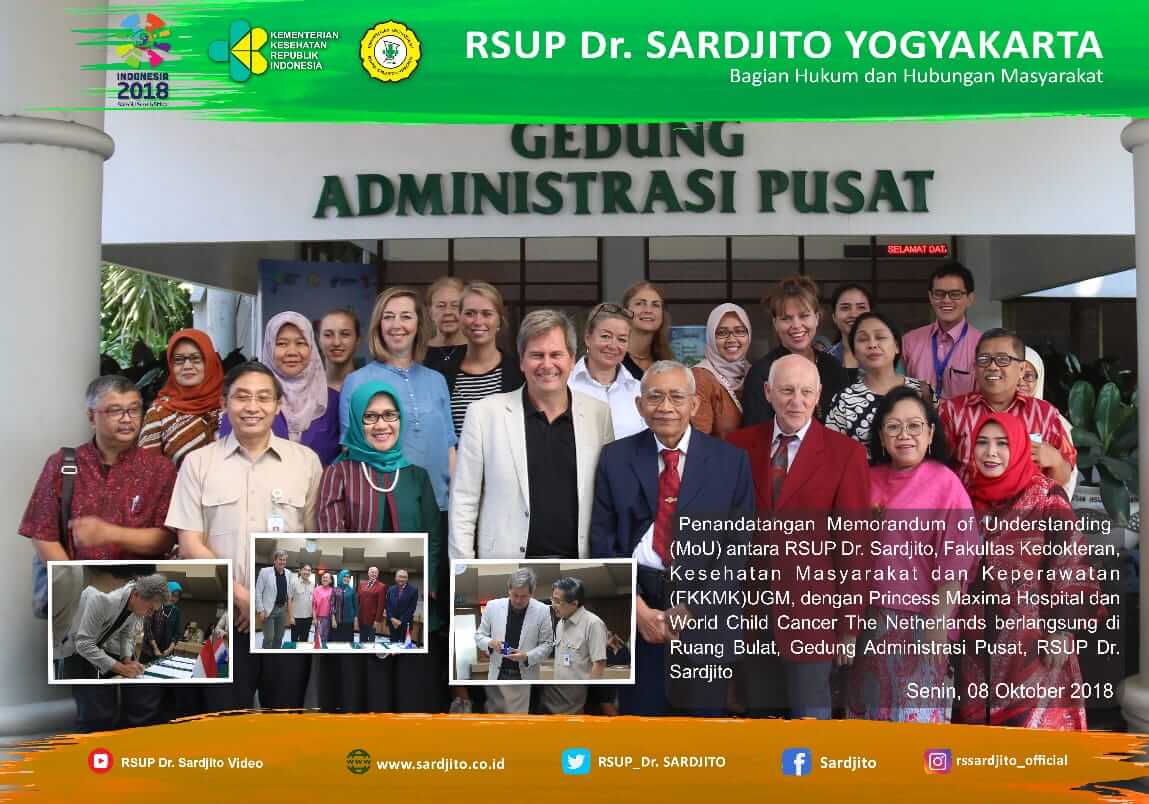 Kerjasama di Bidang di Bidang Pengembangan Kanker Pediatrik  Antara FK-UGM, RSUP Dr. Sardjito, Princess Maxima Hospital dan  World Child Center The Netherlands