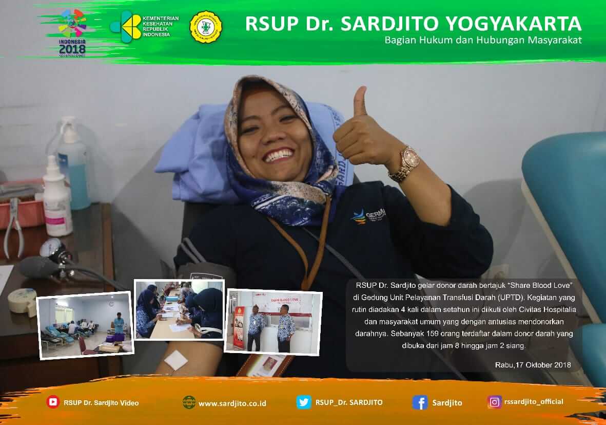 RSUP Dr. Sardjito Gelar Donor Darah “Share Blood Love”