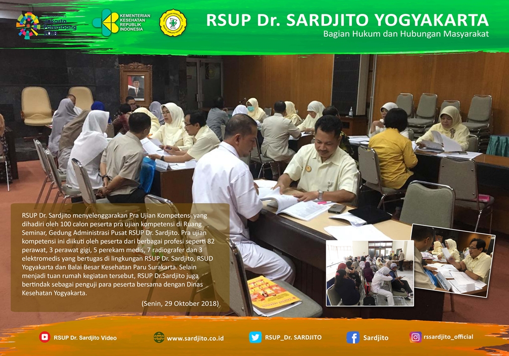 RSUP Dr. Sardjito Gelar Pelaksanaan Pra Ujian Kompetensi Bagi Tenaga Profesi