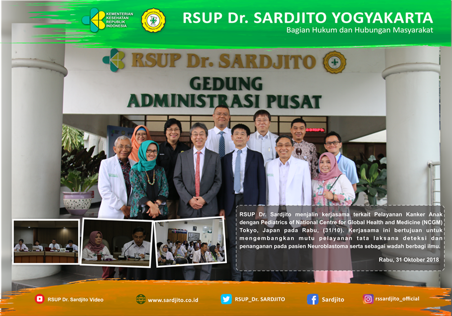 RSUP Dr. Sardjito Jalin Kerjasama Dengan NCGM Tokyo Jepang Terkait Pelayanan Kanker Anak