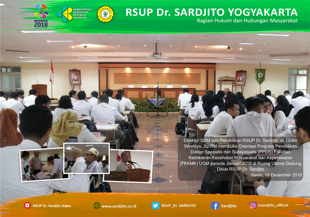 RSUP Dr. Sardjito Sambut Peserta Program Pendidikan Dokter Spesialis dan Sub Spesialis