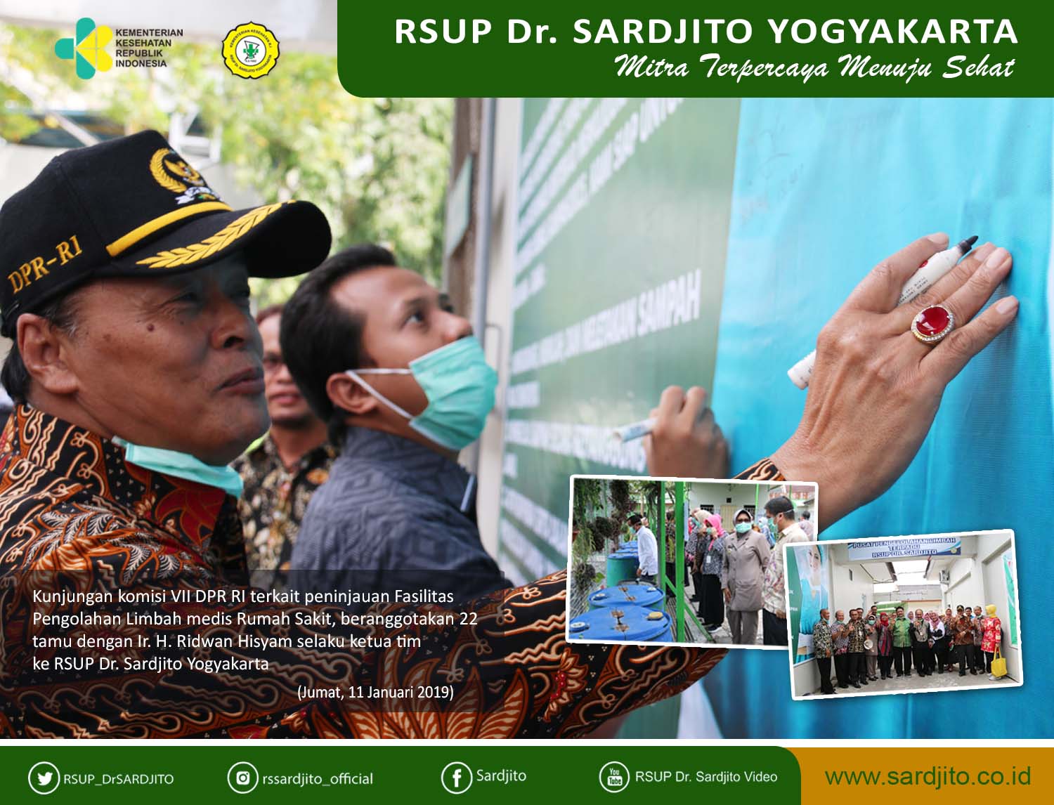 Komisi VII DPR RI: Perlu Sinergi Serius Dalam Penanganan Limbah Medis Rumah Sakit di Seluruh Indonesia