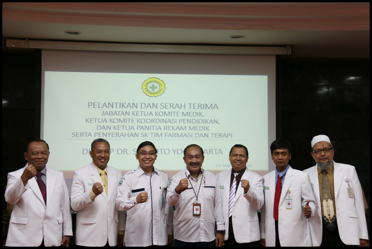 Pelantikan dan Serah Terima Jabatan Ketua Komite Medik, Ketua Komite Koordinasi Pendidikan dan Ketua Panitia Rekam Medik RSUP Dr. Sardjito
