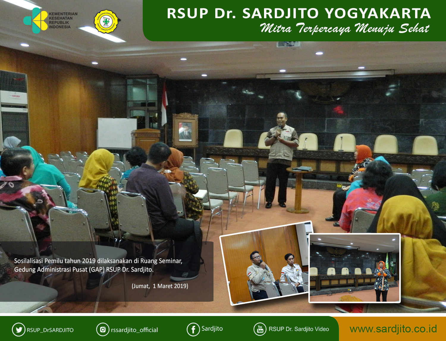 Sosialisasi Pemilu Tahun 2019 di Lingkungan RSUP Dr. Sardjito