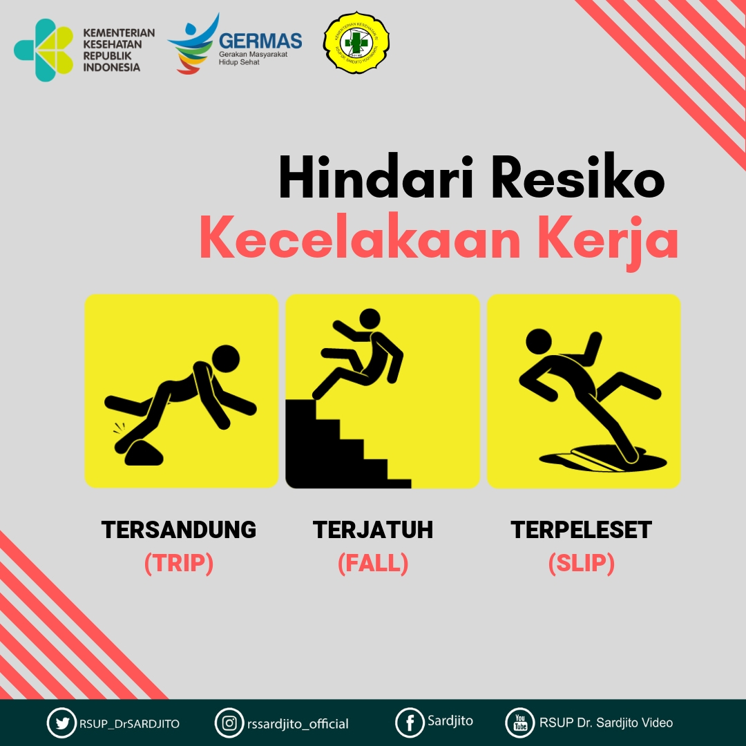 Hindari Terpeleset, Tersandung dan Terjatuh Pada Saat Bekerja