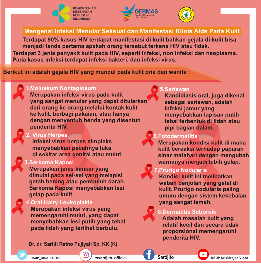 Mengenal Infeksi Menular Seksual dan Manifestasi Klinis Aids Pada Kulit