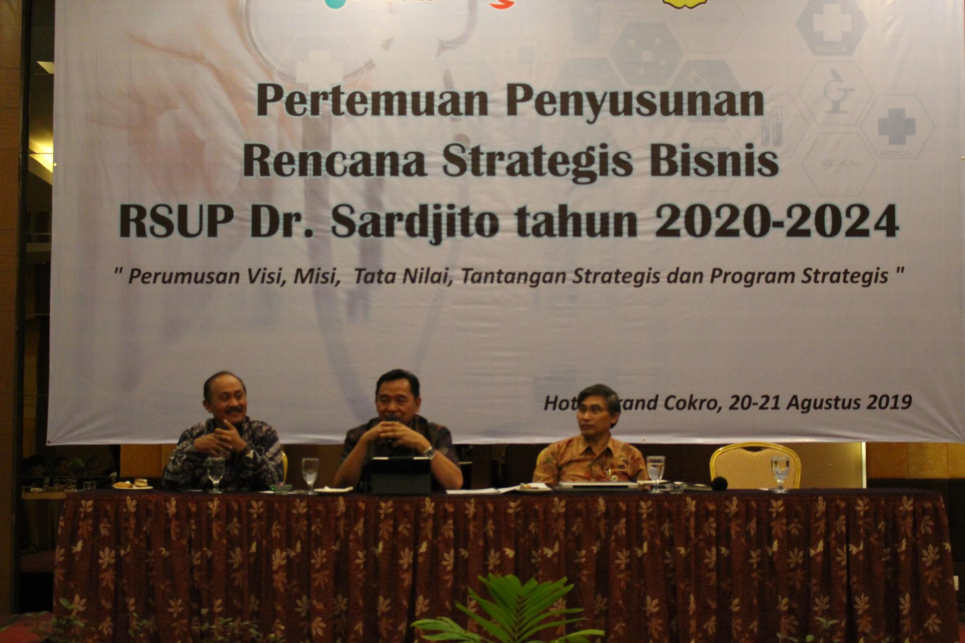 RSUP Dr. Sardjito Mengadakan Pertemuan Penyusunan Rencana Strategis Bisnis Tahun 2020-2024