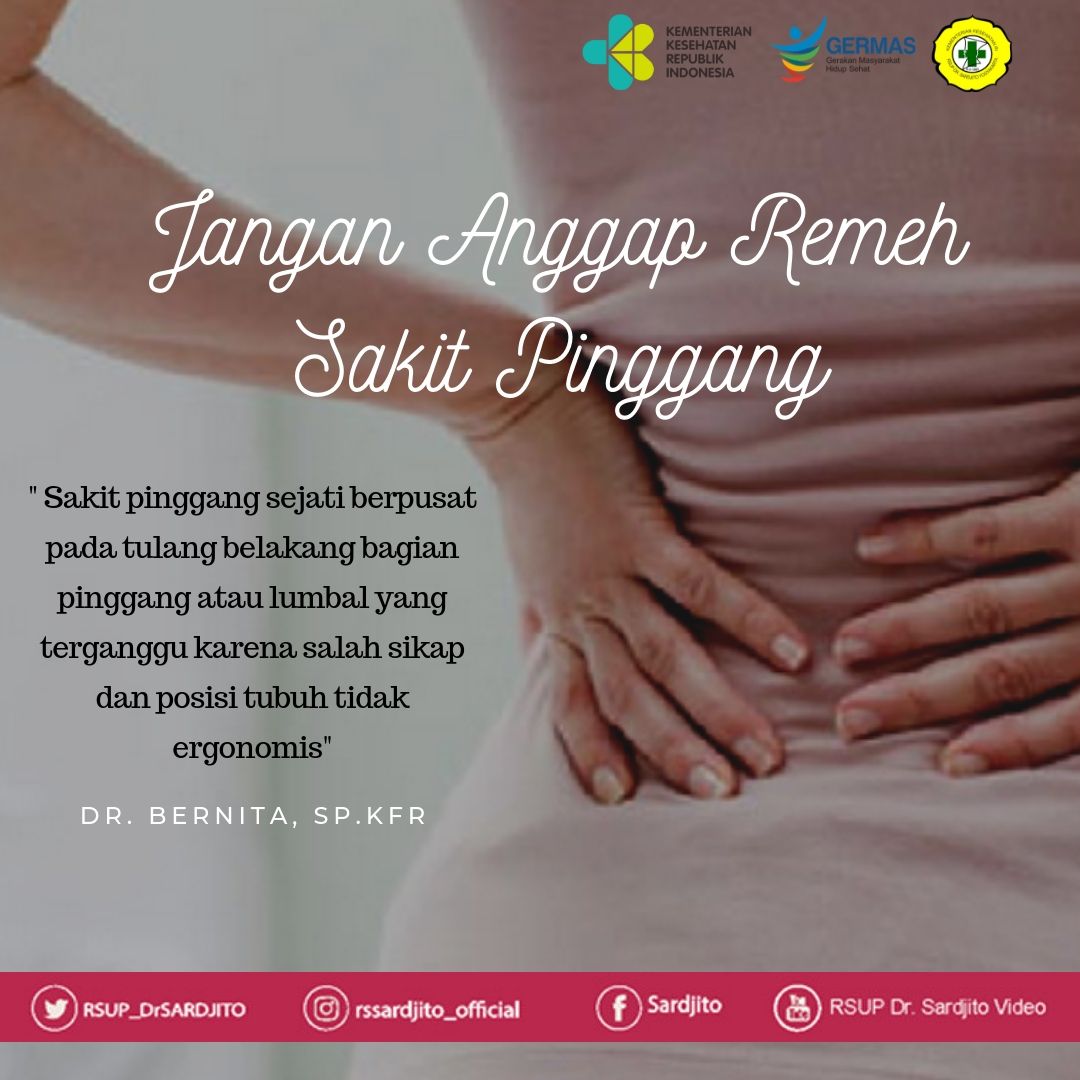 Jangan Anggap Remeh Sakit Pinggang