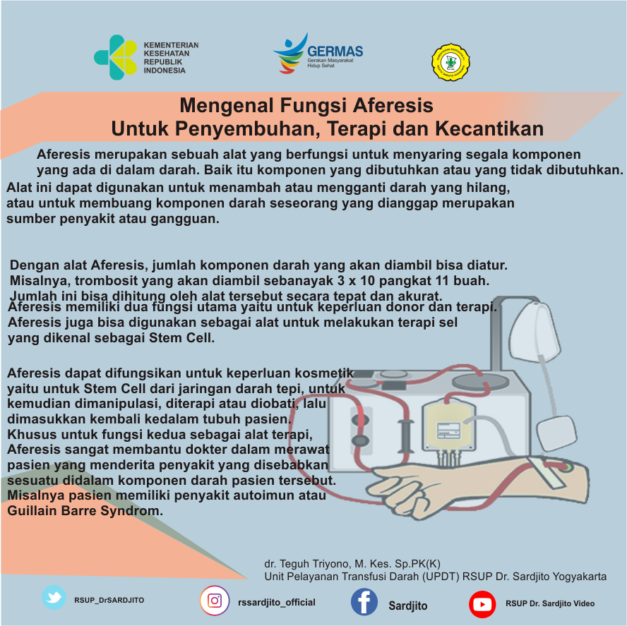 Mengenal Fungsi Aferesis Untuk Penyembuhan, Terapi dan Kecantikan