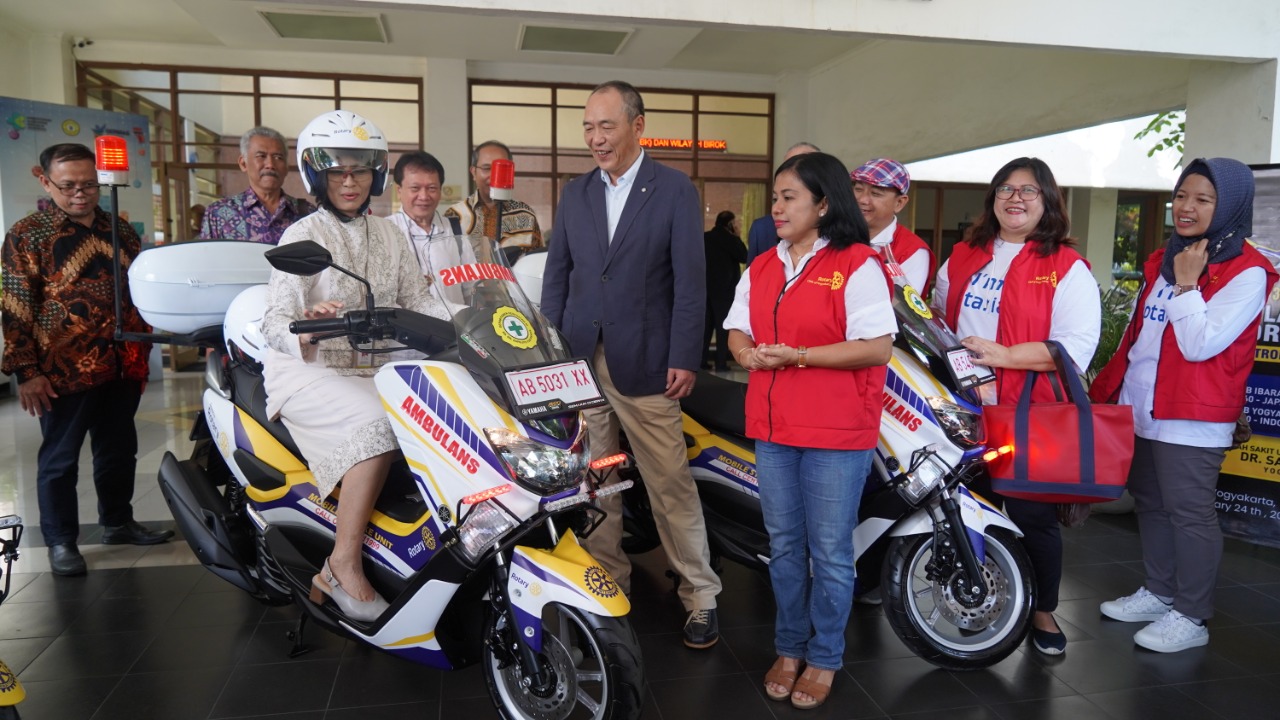 Rotary Club Ibaraki Japan Hibahkan Tiga Unit ‘Ambulance Motorbike’