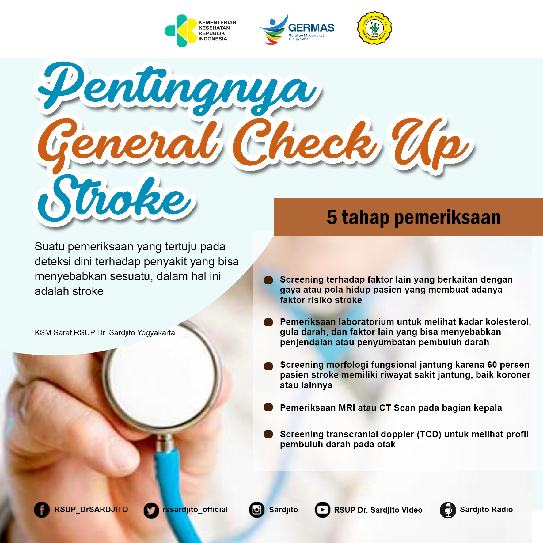 Pentingnya General Check Up Stroke