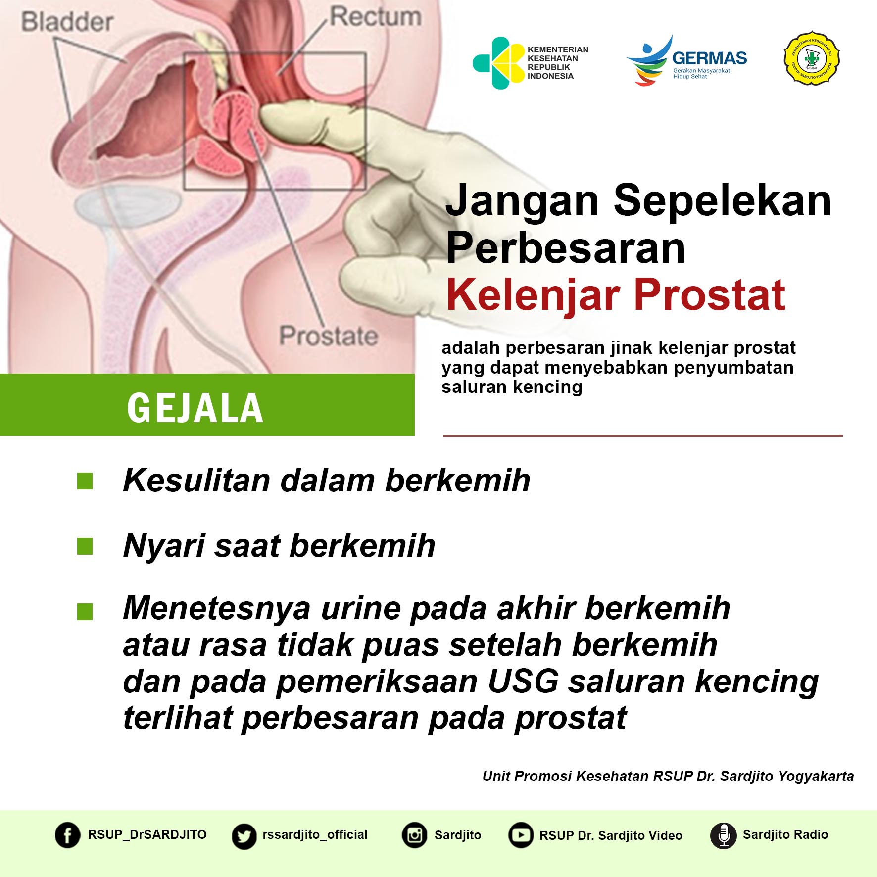 Jangan Sepelekan Perbesaran Kelenjar Prostat
