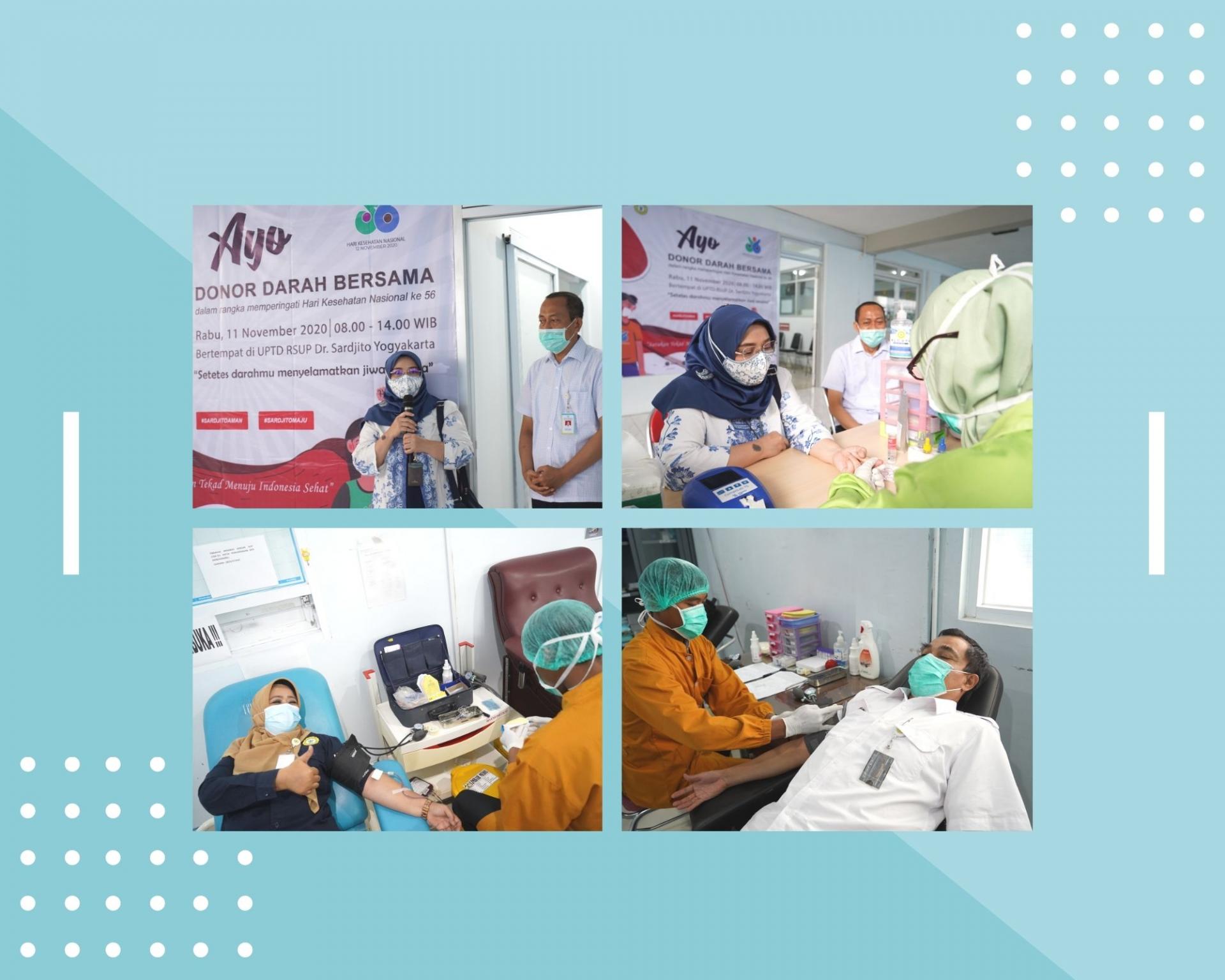 RSUP Dr. Sardjito Gelar Donor Darah Dalam Rangka Peringatan Hari Kesehatan Nasional Ke-56