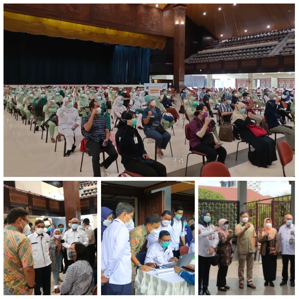 Kemenkes Pecahkan Rekor MURI  Pelaksanaan Vaksinasi Covid-19 Bagi Nakes Terbanyak di D.I. Yogyakarta