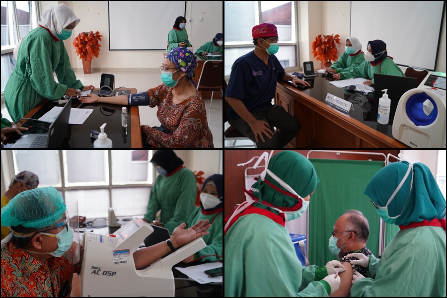 RSUP Dr. Sardjito Yogyakarta Gelar Vaksinasi Perdana Bagi Lansia