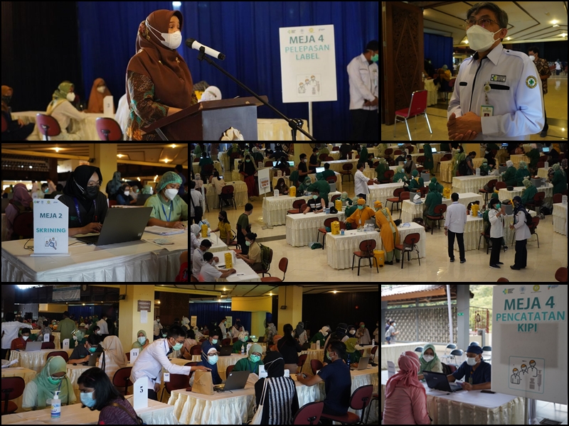 Vaksinasi Covid-19 Tahap Kedua Bagi Nakes di D.I. Yogyakarta,  Kembali digelar Secara Masal