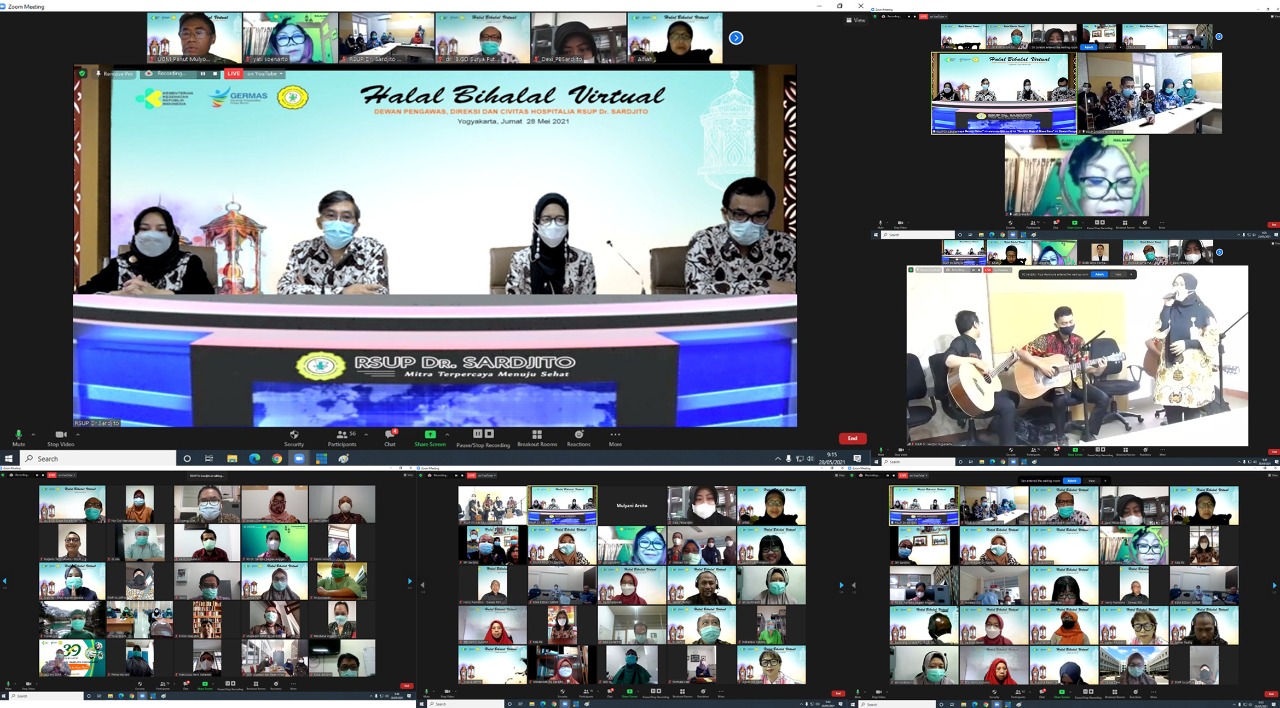 Civitas Hospitalia RSUP Dr. Sardjito Yogyakarta Jalin Silaturahim dengan Halalbihalal Virtual