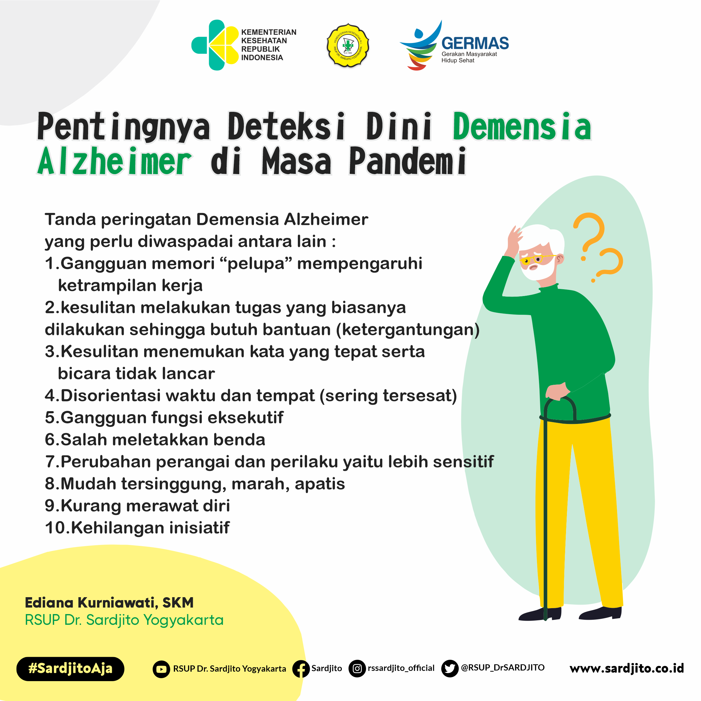 Pentingnya Deteksi Dini Demensia Alzheimer di Masa Pandemi
