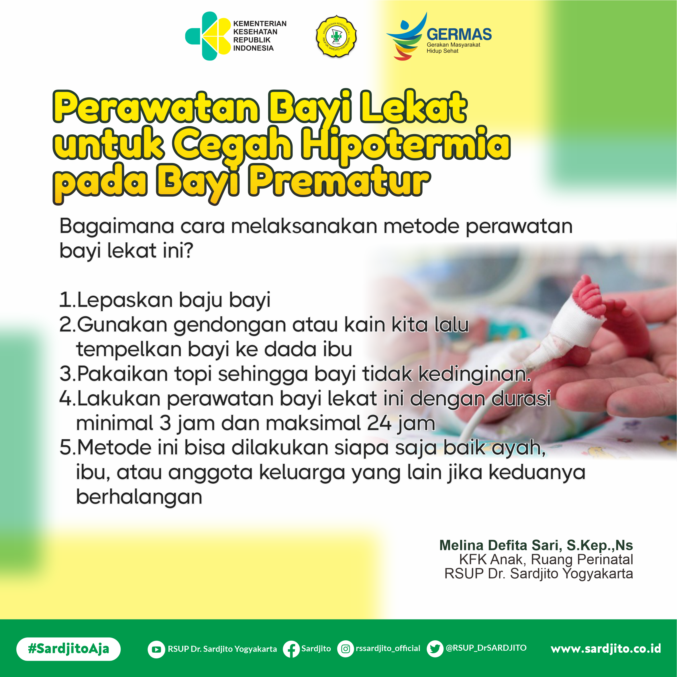 Perawatan Bayi Lekat untuk Cegah Hipotermia pada Bayi Prematur