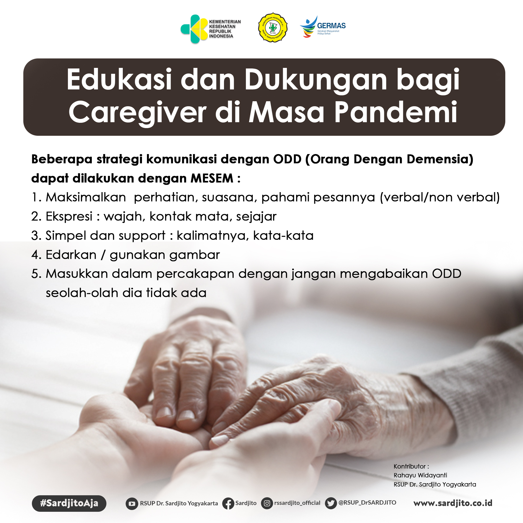Edukasi dan Dukungan bagi Caregiver di Masa Pandemi