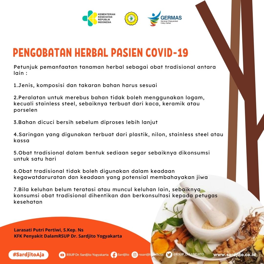Pengobatan Herbal untuk Pasien Covid-19