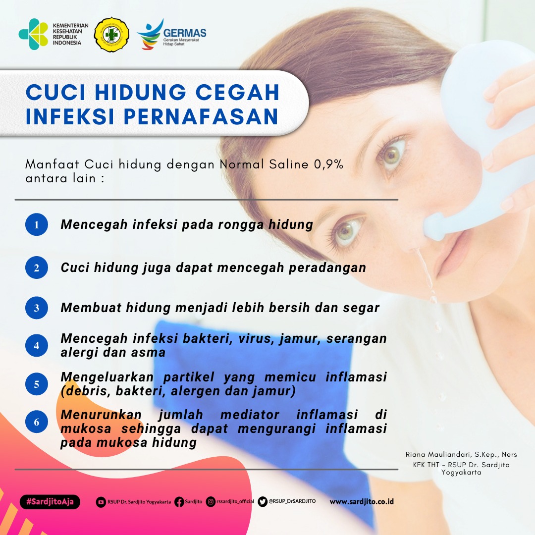 Cuci Hidung Cegah Infeksi Pernafasan