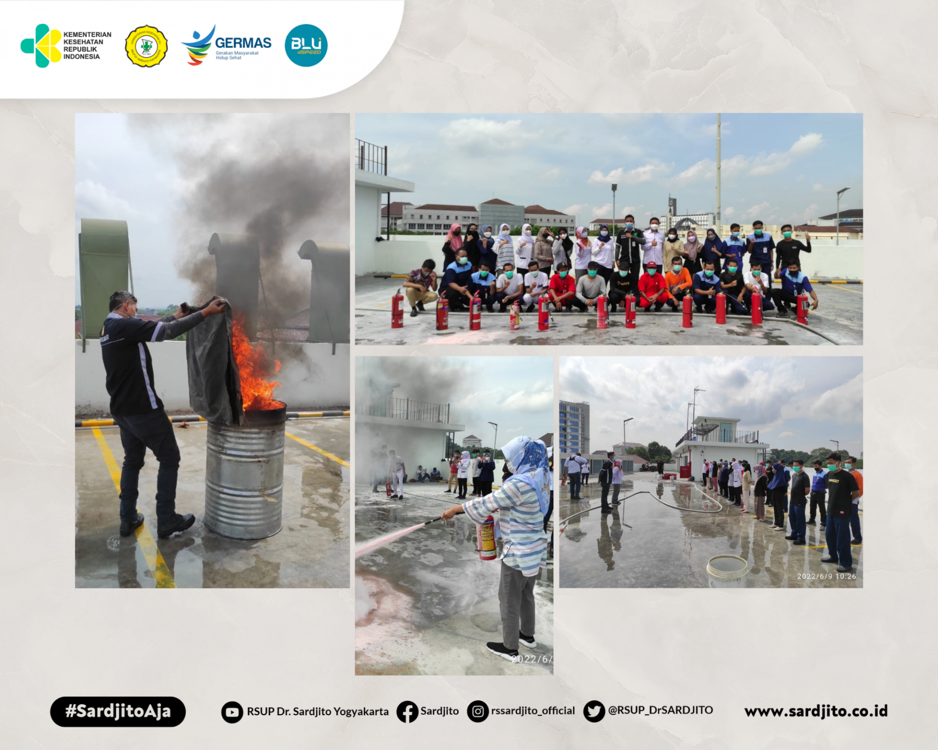 Pelatihan dan Sosialisasi APAR pada Cleaning Service Di RSUP Dr. Sardjito Yogyakarta