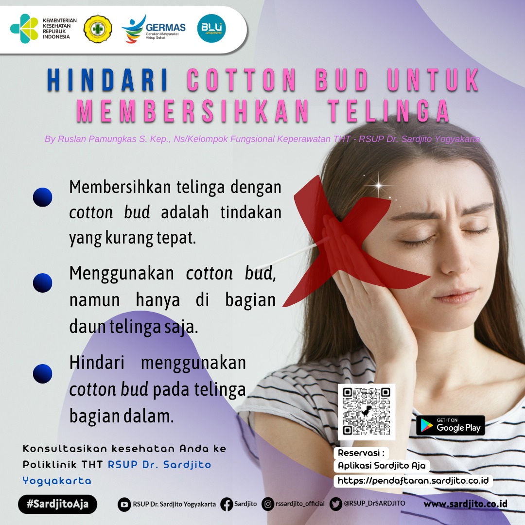 Hindari Cotton Bud untuk Membersihkan Telinga
