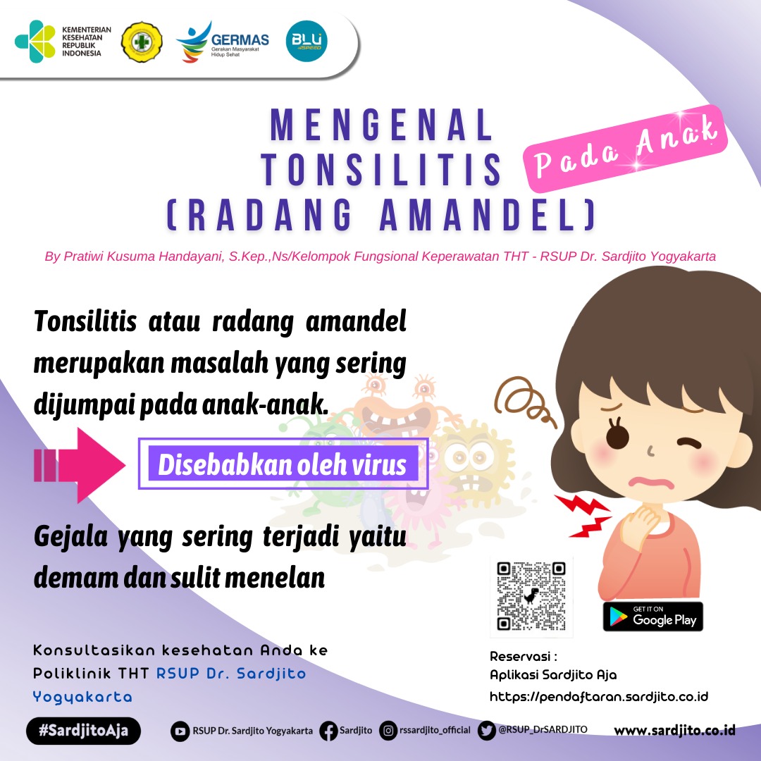 Mengenal Radang Amandel (Tonsilitis) Pada Anak