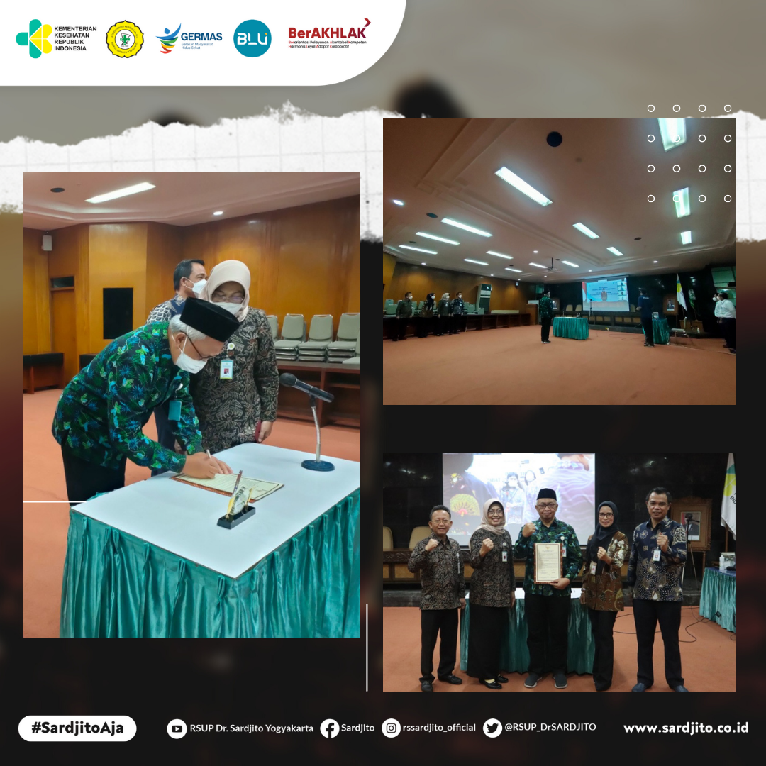 Menteri Kesehatan RI Lantik Pejabat Pimpinan Tinggi Utama  RSUP Dr. Sardjito Yogyakarta