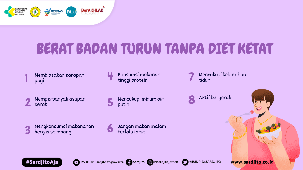 Berat Badan Turun Tanpa Diet Ketat