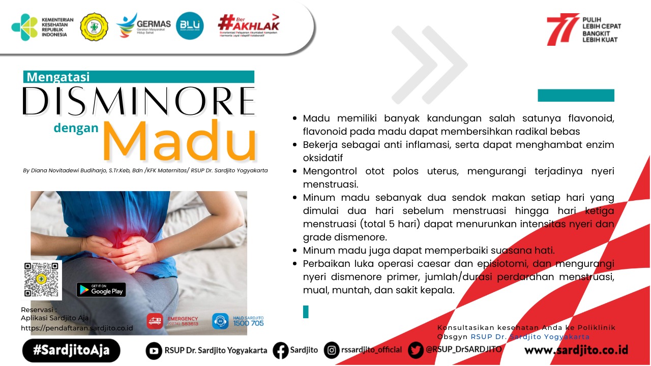 Mengatasi Dismenore dengan Madu