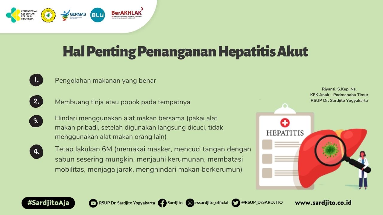 Hal Penting Penanganan Hepatitis Akut