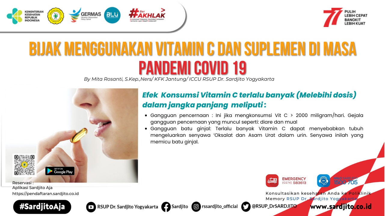 Bijak Menggunakan vitamin C dan Suplemen di Masa Pandemi COVID 19