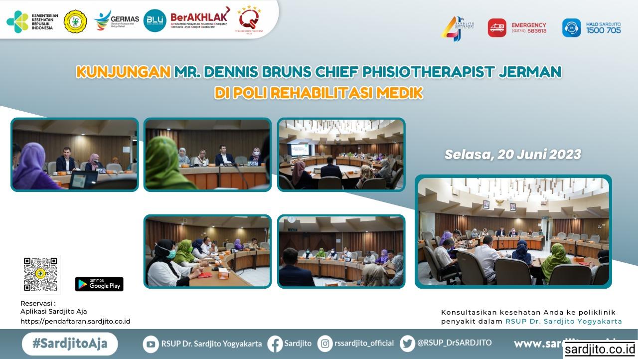 SHARING KNOWLEDGE- KUNJUNGAN CHIEF FISIOTERAPI DARI JERMAN KE POLI REHABILITASI MEDIK RSUP Dr.SARDJITO