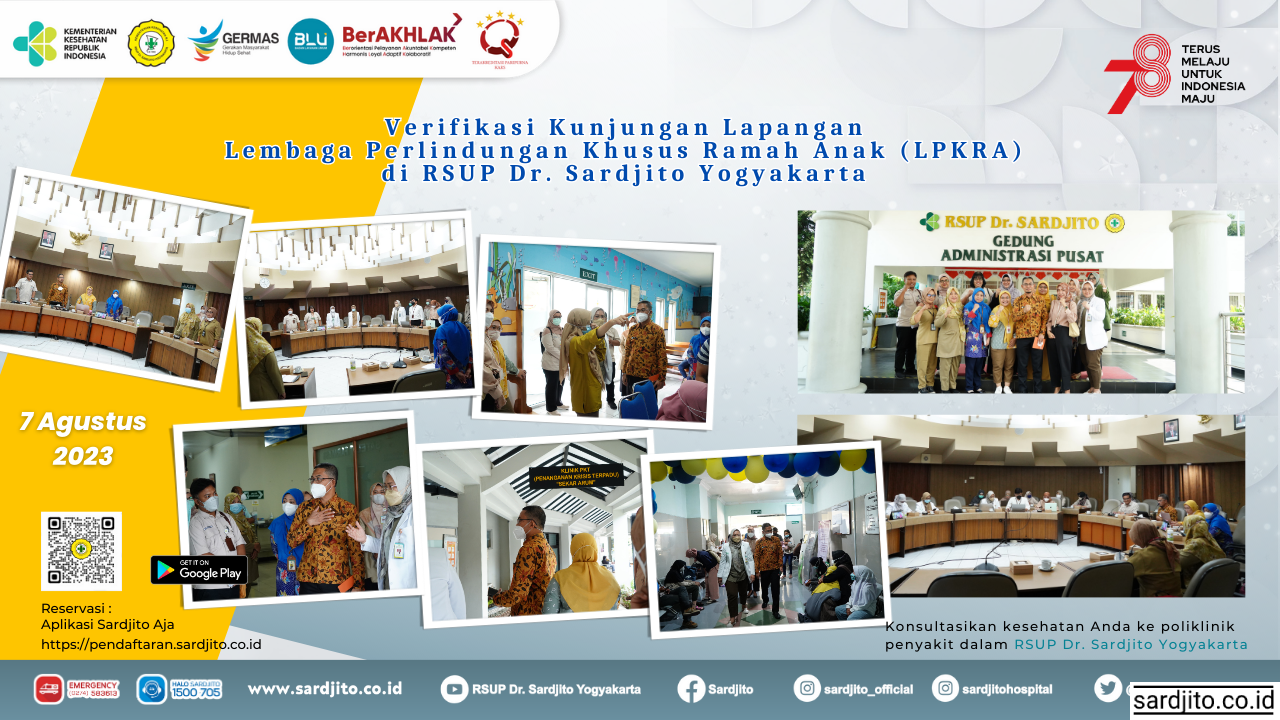 Verifikasi Kunjungan Lapangan Lembaga Perlindungan Khusus Ramah Anak (LPKRA) di RSUP Dr. Sardjito Yogyakarta