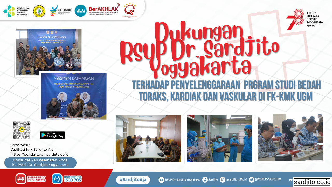 DUKUNGAN RSUP Dr. SARDJITO YOGYAKARTA TERHADAP PENYELENGGARAAN PRGRAM STUDI BEDAH TORAKS, KARDIAK DAN VASKULAR DI FK-KMK UGM