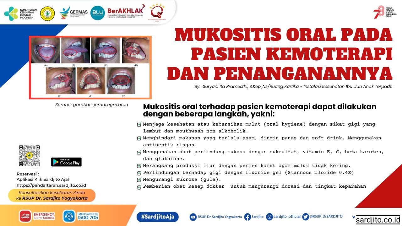 MUKOSITIS ORAL PADA PASIEN KEMOTERAPI DAN PENANGANANNYA