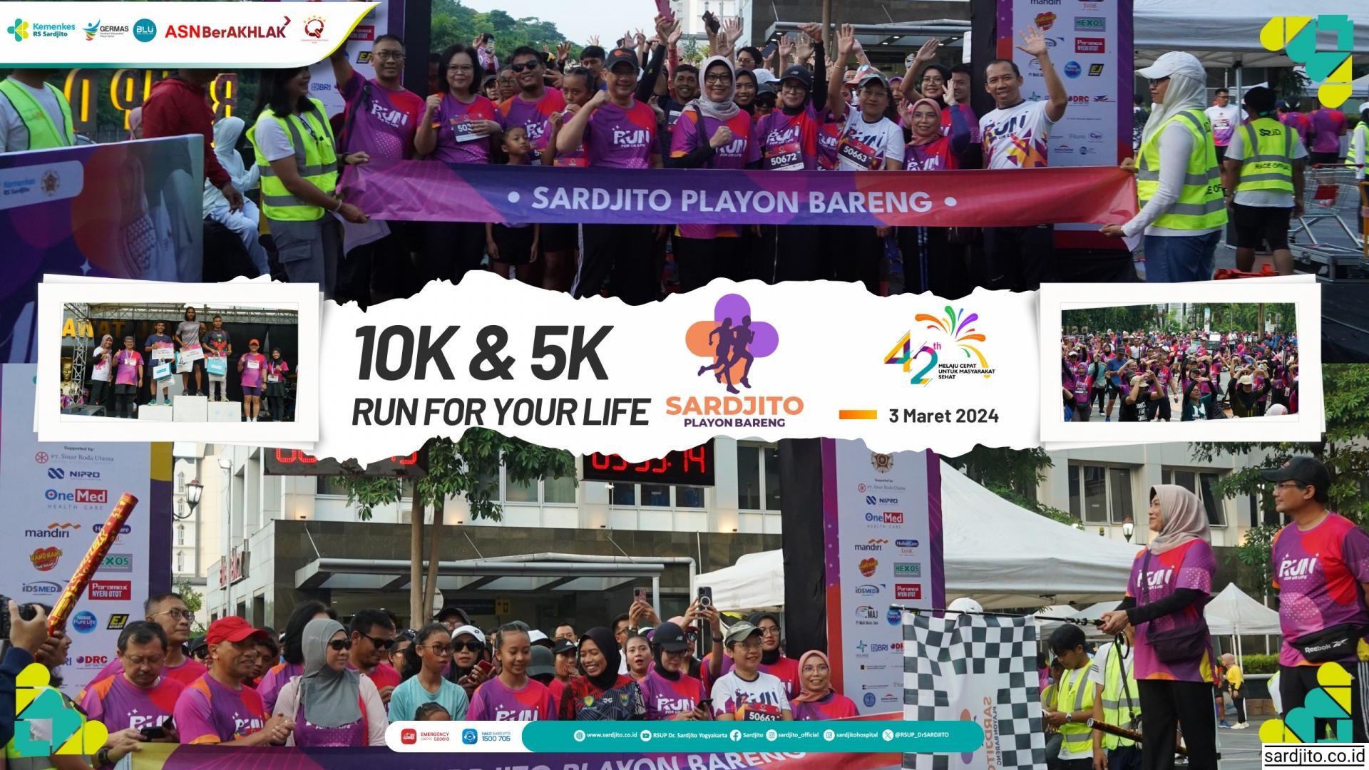 PARA RUNNERS MERIAHKAN SARDJITO PLAYON BARENG KE-8, "RUN FOR YOUR LIFE"