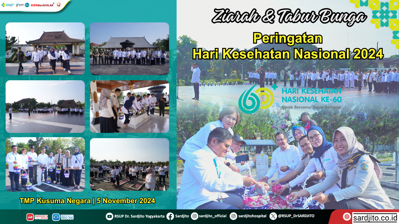 UPACARA TABUR BUNGA DALAM RANGKA HKN KE-60